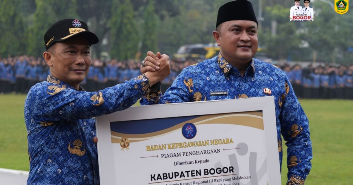Dibawah Komando Rudy Susmanto, Pemkab Bogor Raih Penghargaan dari BKN RI