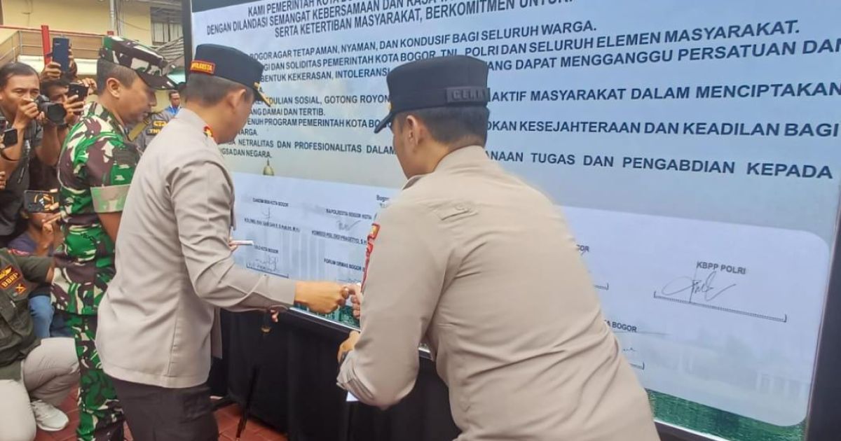 Kapolresta Kota Bogor Gelar Apel Gabungan Jaga Kantibmas