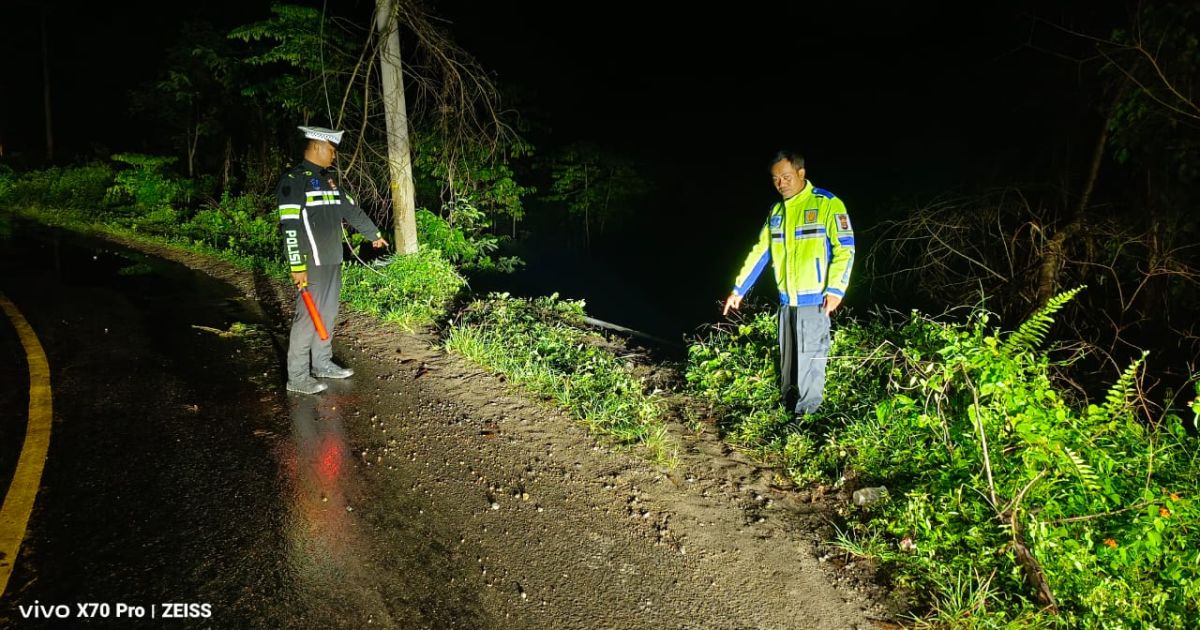Kecelakaan Tunggal Jalan lintas Barat Krui Pekon Tembakak