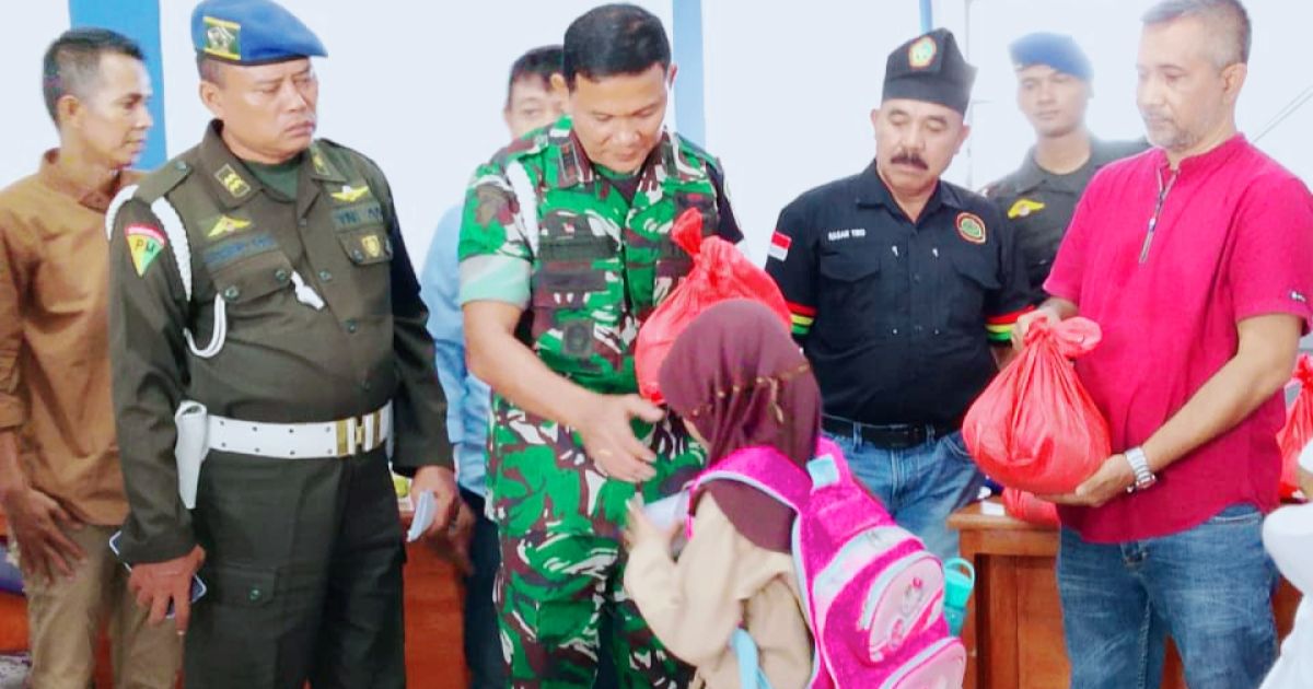Kunjungan Balasan  Dan   Berbagi Untuk Yatim Bersama  Subdenpom I/1-4 Kisaran TNI Bersama Rakyat