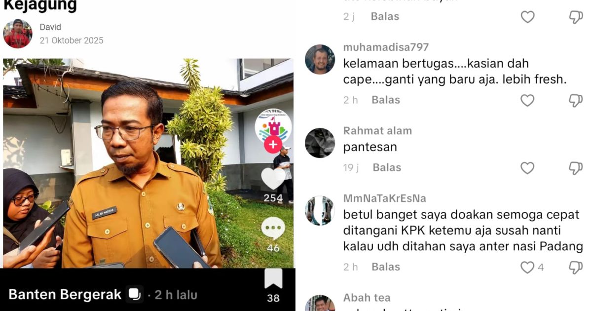 Ngeriih Viral di TikTok, Kadis PUPR Banten Arlan Marzan dan Kabid Heru Dilaporkan ke Kejagung