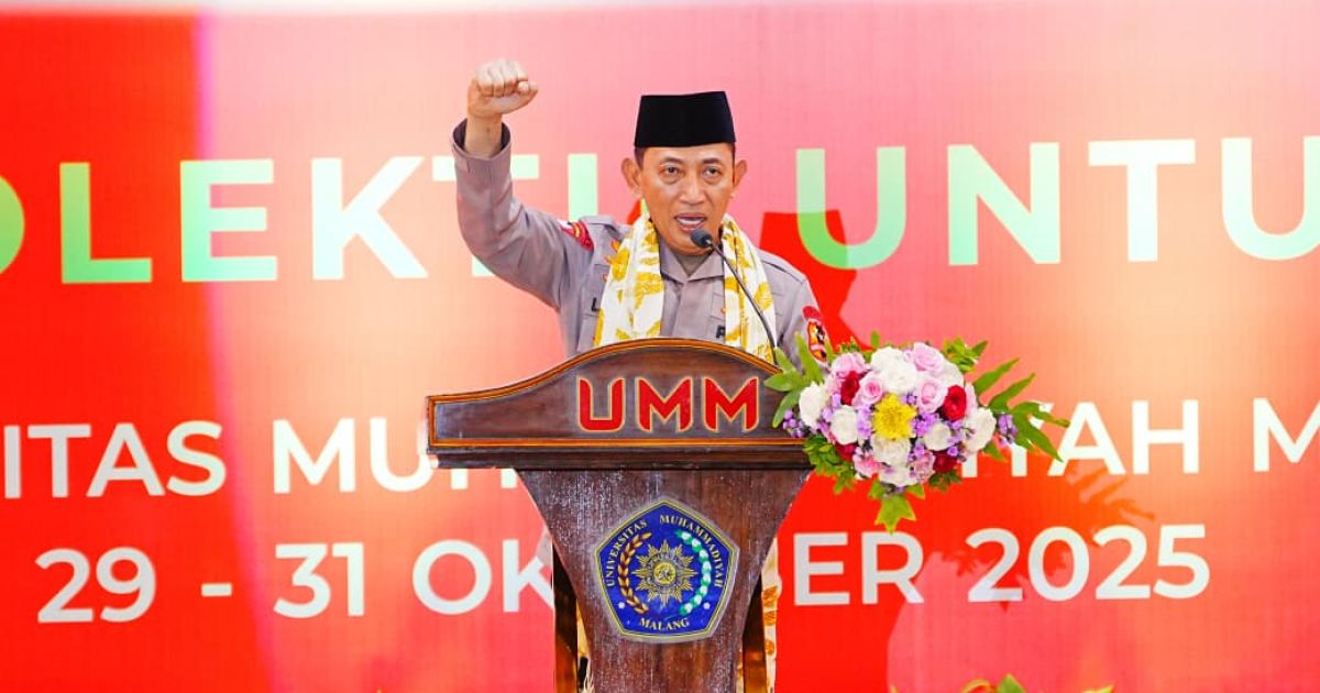 Tutup Tanwir IMM di Malang, Kapolri Ajak Dukung Program Pemerintah