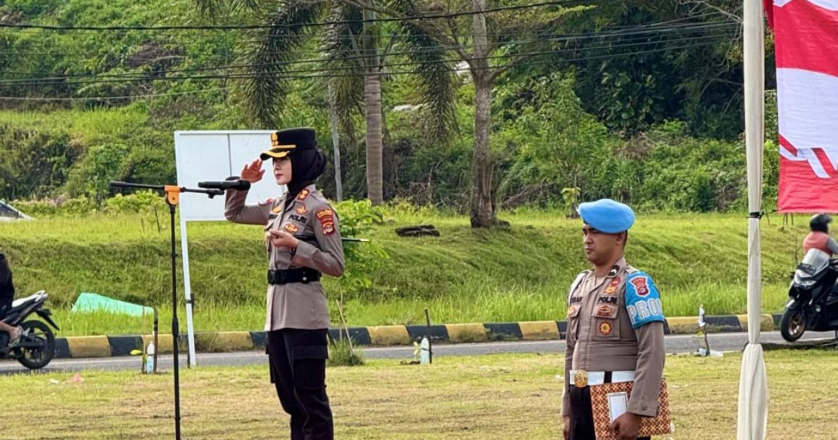 Polres Pesisir Barat Gelar Apel Kesiapsiagaan Tanggap Darurat Bencana