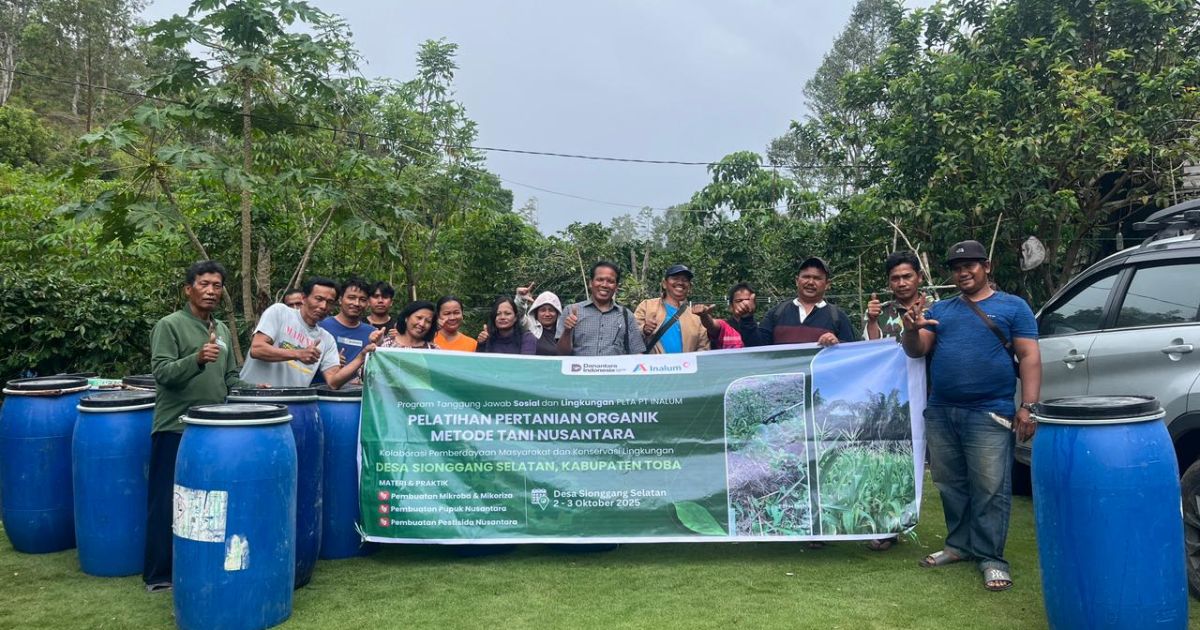 PT Inalum  Laksanakan Pelatihan Metode Tani Nusantara