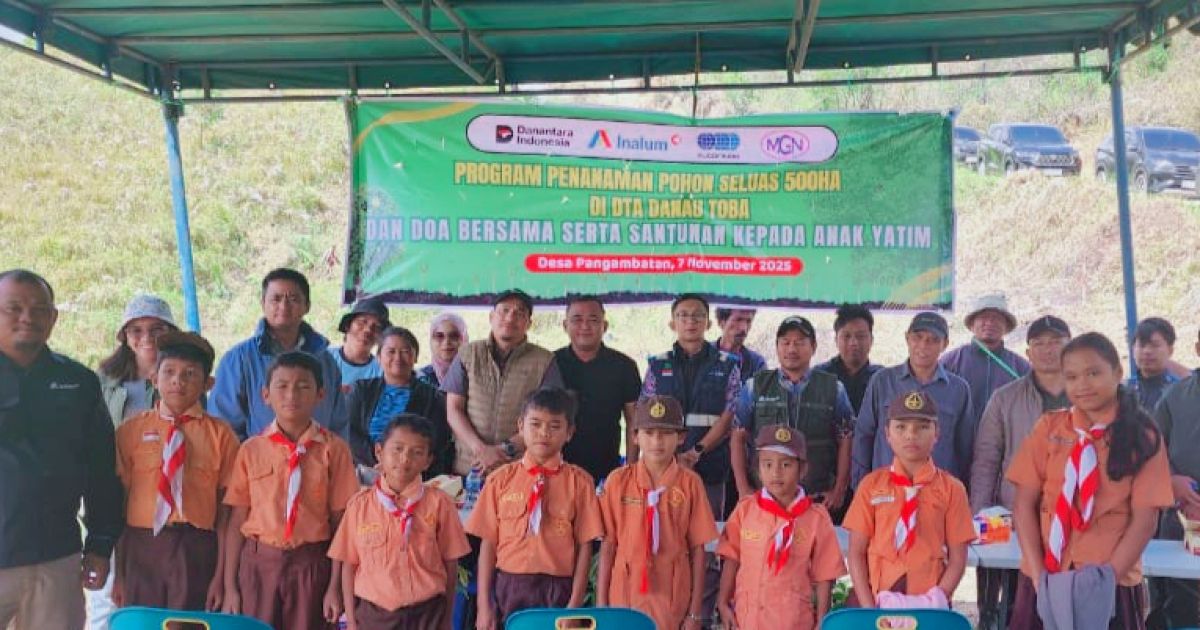 INALUM Tanam 600 Pohon, Tanda Dimulainya Penghijauan 500 Hektar di DTA Danau Toba