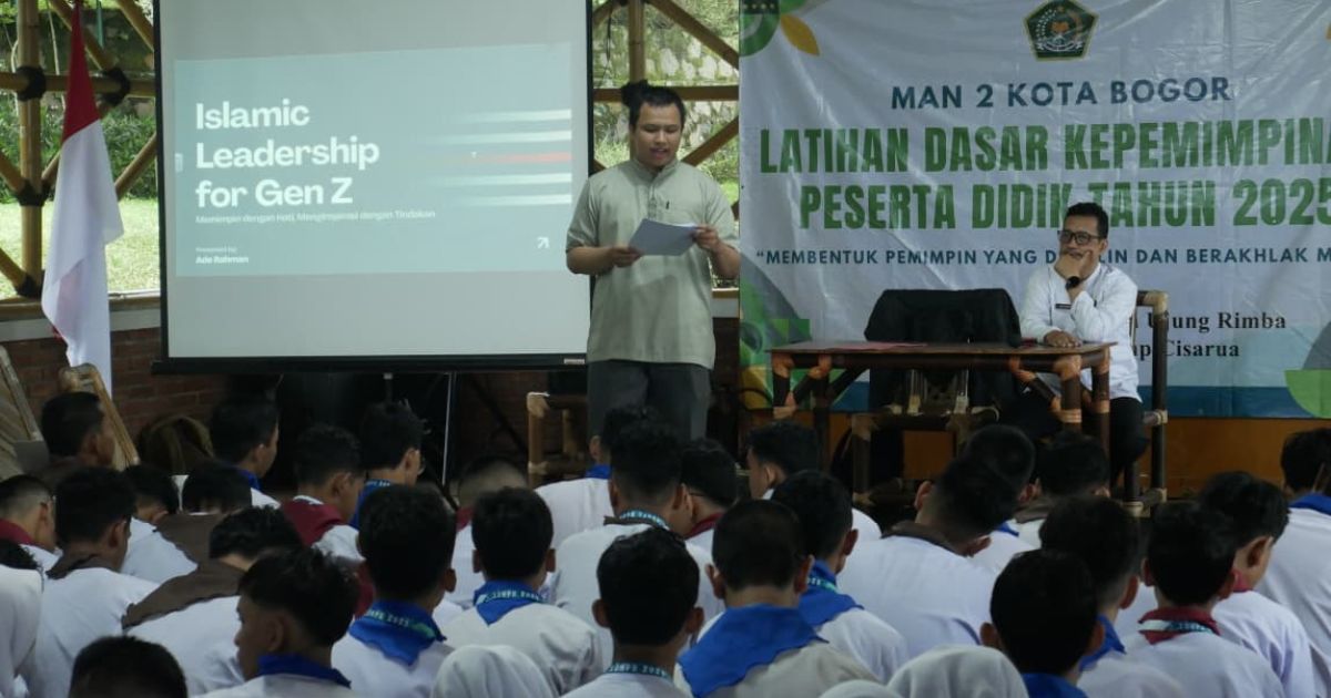 160 Siswa ikuti Latihan Dasar Kepemimpinan Peserta Didik (LDKPD) MAN 2 Kota Bogor 2025 “MEMBENTUK PEMIMPIN YANG DISIPLIN DAN BERAKHLAK MULIA”