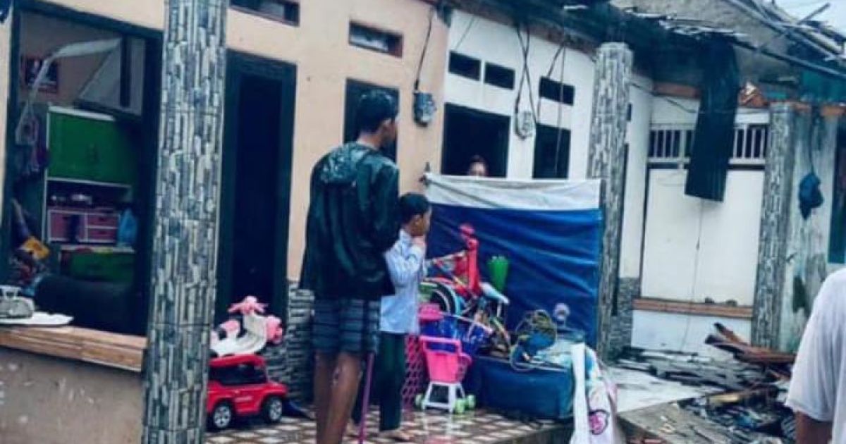 Puluhan Rumah Warga Diterpa Angin Kencang