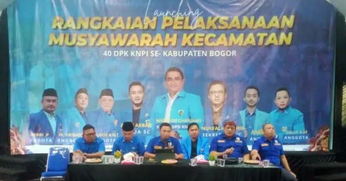Perdana,Muscam Serempak Digelar DPD KNPI Kabupaten Bogor