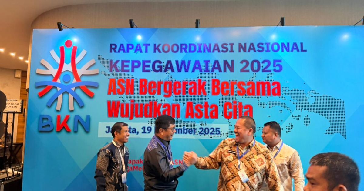 Komitmen Tingkatkan Kapasitas ASN, Bupati Baharuddin Hadiri Rakornas Kepegawaian BKN 2025