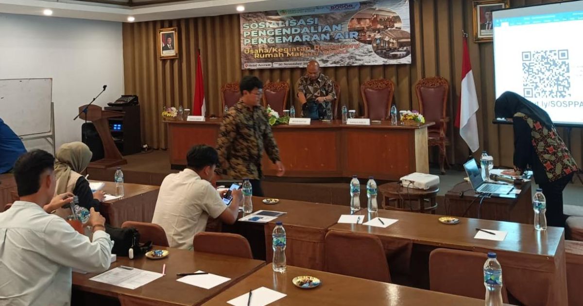 Sosialisasi kepada Pelaku Usaha dan SPPG Pengendalian Pencemaran Air bagi Restoran dan Penyelenggara Program Makan Bergizi Gratis