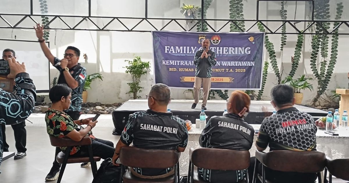 Humas Polda Sumut Mengelar Gathering Family Bersama Jurnalis