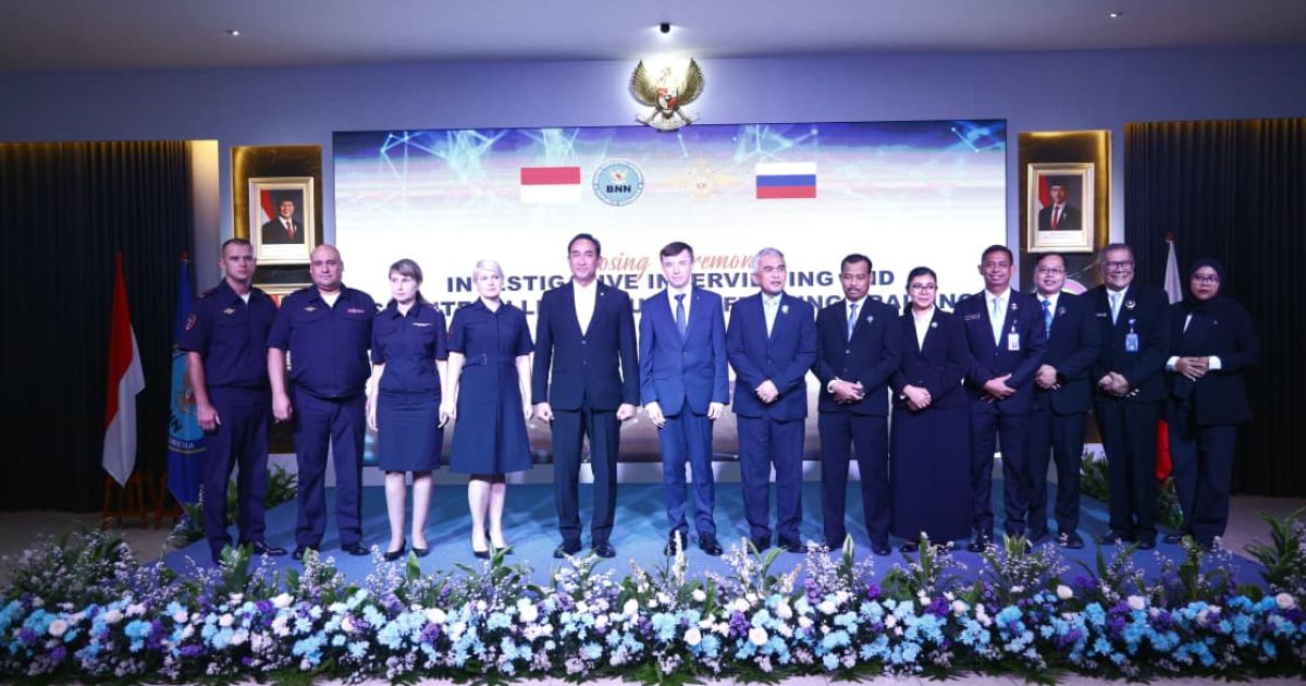 BNN dan Pemerintah Fedrasi Rusia Tutup Pelatihan Investigatasi Interviewing dan Counter Illicit Drug Trafficking