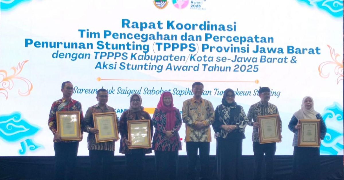 Kabupaten Bogor Raih Penghargaan Kabupaten/Kota Akseleratif Progresif Penurunan Stunting 2019–2024 Tingkat Jawa Barat