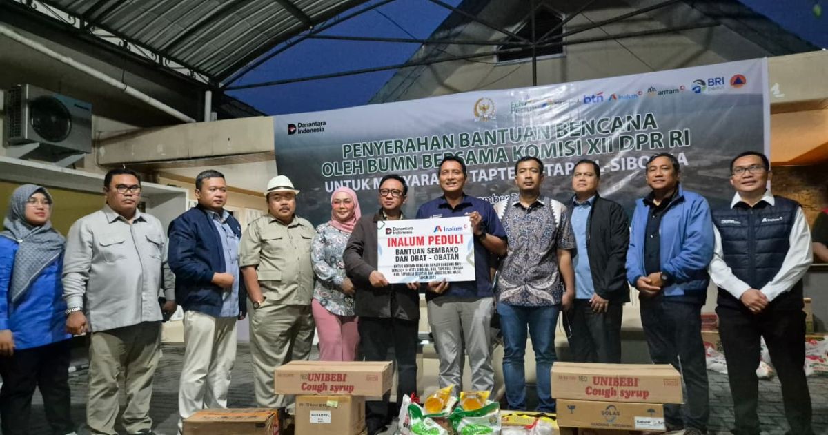 INALUM Bersama Komisi XII DPR RI dan BUMN Salurkan Bantuan untuk Korban Banjir Bandang dan Tanah Longsor di Sumatera Utara
