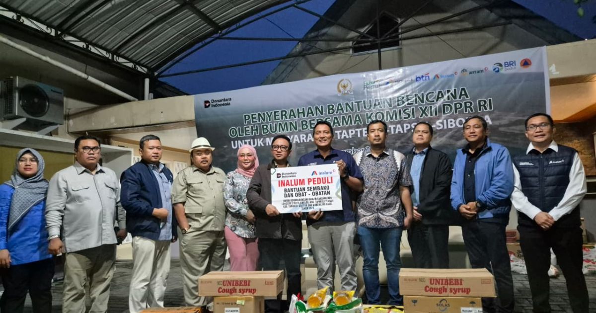 INALUM Salurkan Sejumlah Bantuan Kemanusiaan Untuk Korban Bencana di Sumatera Utara