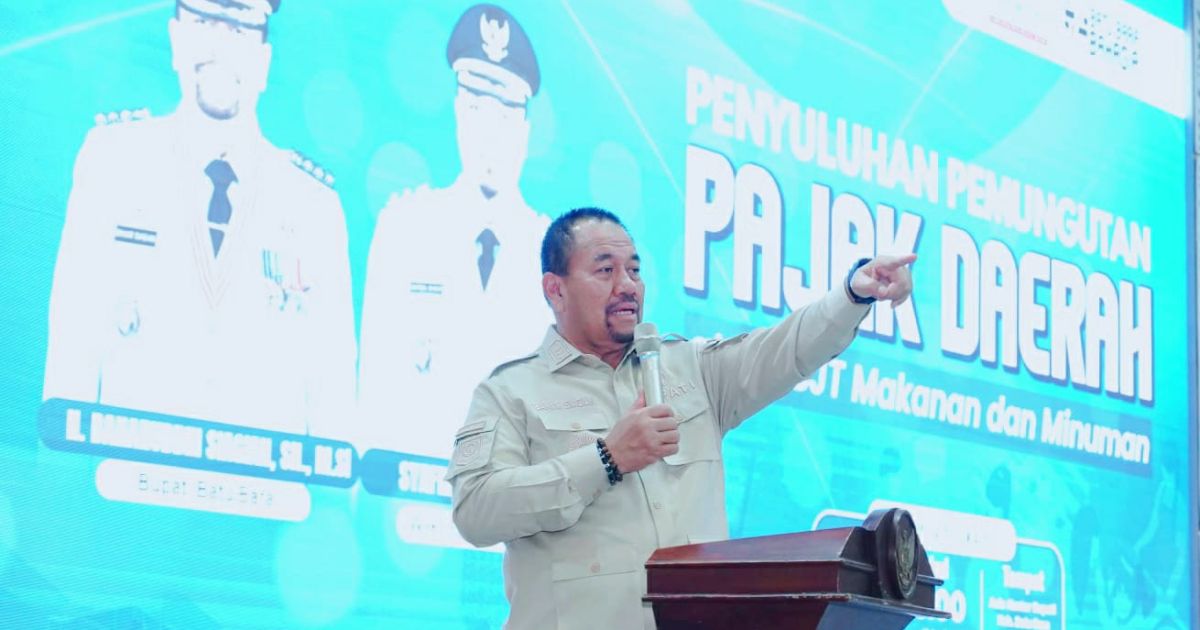 Hadiri Penyuluhan Pemungutan Pajak Barang dan Jasa Tertentu, Bupati Baharuddin: Pengelolaan Pajak Harus Tepat!