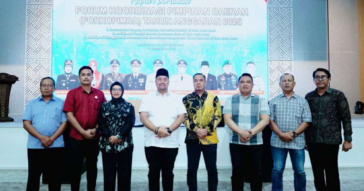 Rakor Forkopimda Batu Bara, Bupati Baharuddin Paparkan Sejumlah Isu Strategis