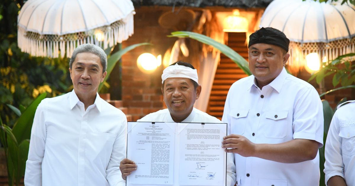 Bupati Bogor Bersama Pemrov Jabar Dan Pemkot Bogor Lakukan Penandatanganan MoU Pengolahan Sampah Berbasis Teknologi Ramah Lingkungan