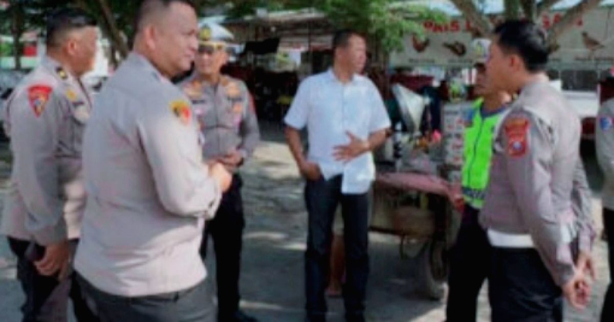 Kapolres Batu Bara AKBP Doly Nelson Nainggolan SH MH Tanjau Pos Pam Nataru Tahun  2025 - 2026