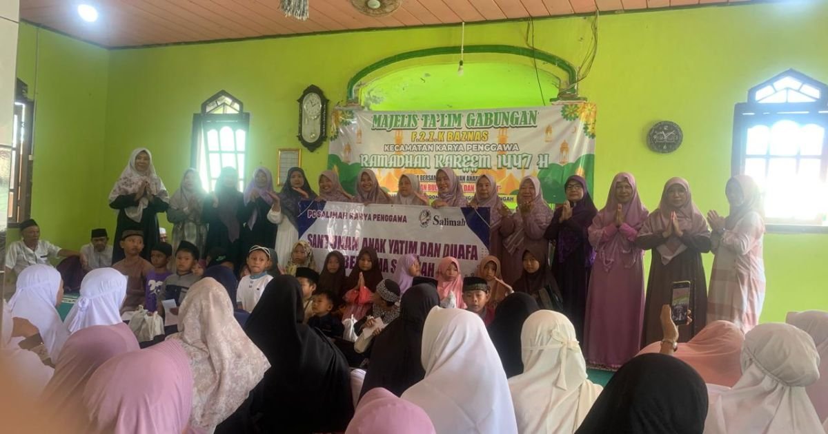 Ramadhan Berkah, PD Salimah Pesisir Barat melalu PC Karya Penggawa Berbagi  Santunan dan Sekaligus Pembinaan kepada Anak Yatim dan Dhuafa