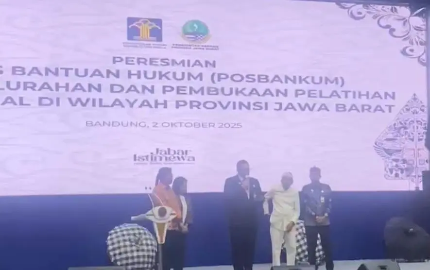 Direktur LBHM Cibinong Bambang Pradityo Hadiri Peresmian Posbankum Tingkat Kelurahan dan Desa se-Jabar