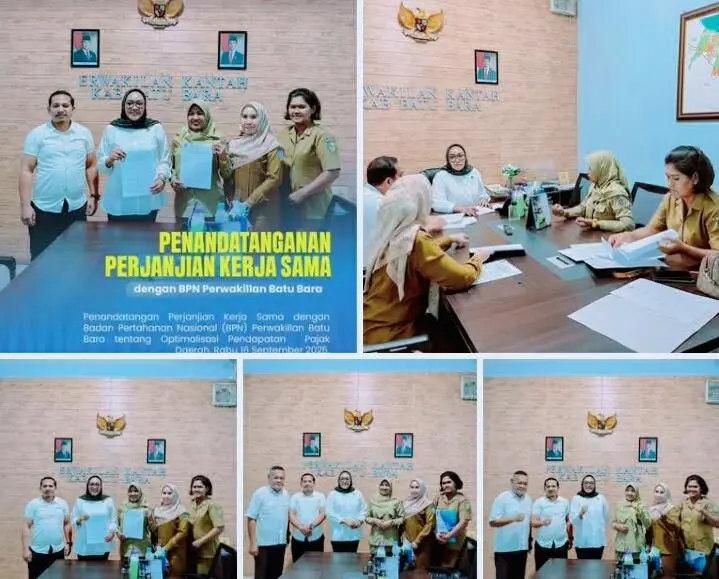 Bapenda Batu Bara Dan BPN MOU Targetkan Optimalisasi Pajak Daerah 
