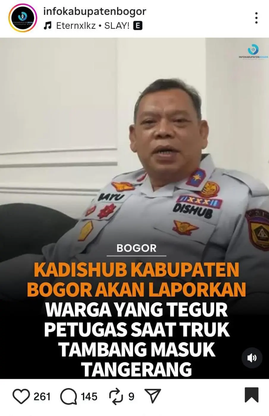 Warganet Gaduh Pernyataan Kadishub Kabupaten Bogor," Ia Menegaskan Bakal Melaporkan Sejumlah Warga" Akibat Truk Tambang 