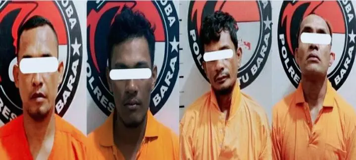 Polres Batu Bara Tangkap Empat Pengedar dan Pengguna Narkoba