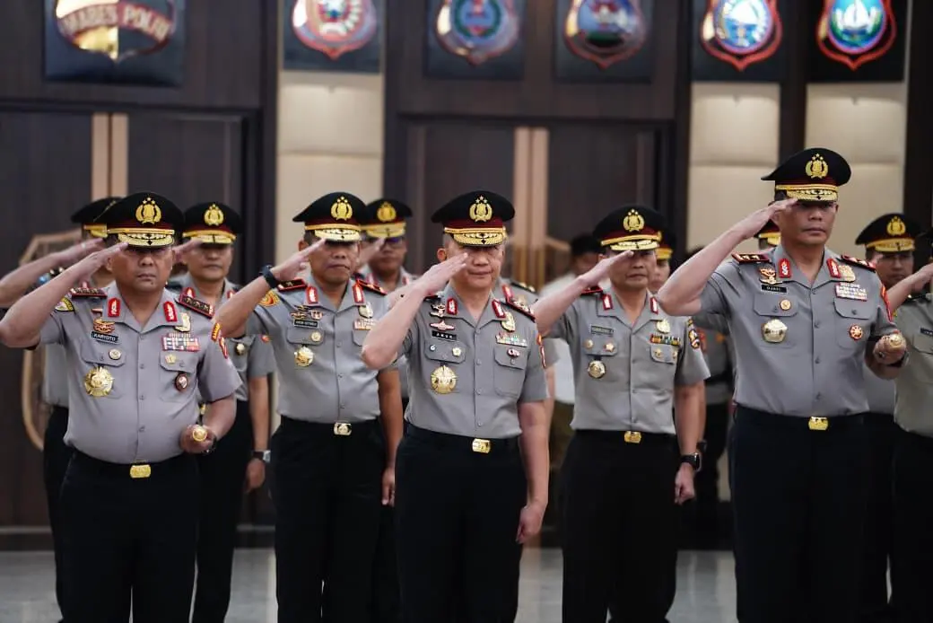 Upacara Kenaikan Pangkat 27 orang Perwira Tinggi Polri