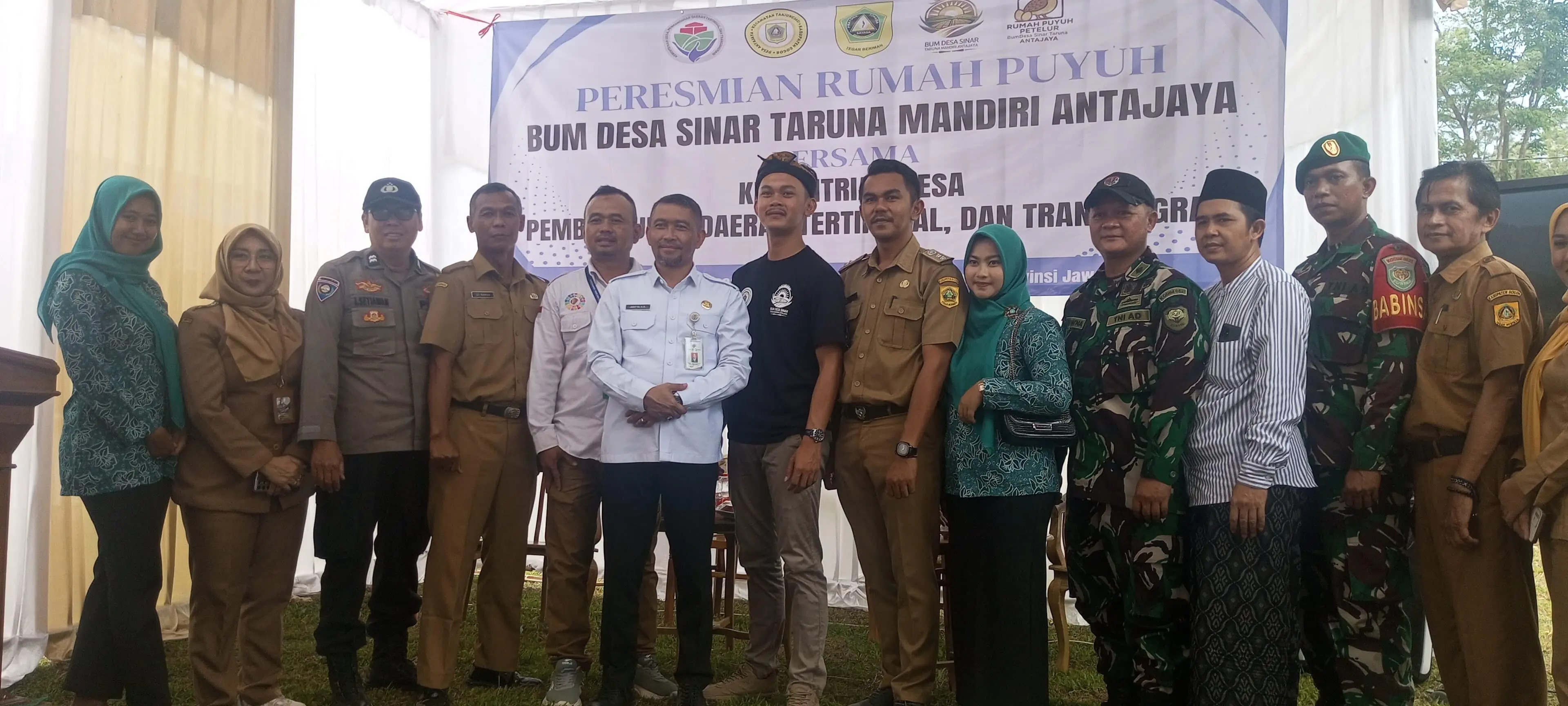 Direktur Investasi Kemendes Resmikan Rumah Puyuh Bumdes Sinar Taruna Mandiri Antajaya