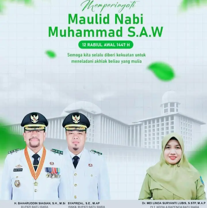 Bapenda Kabupaten Batu Bara Peringati Maulid Nabi Muhammad SAW, Untuk Memperkokoh Nilai- nilai Keislaman