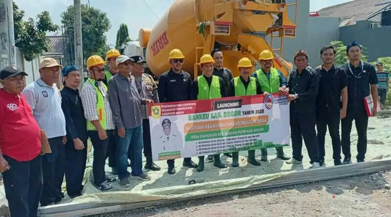 ‎Tingkatkan Perekonomian Masyarakat, Pemdes Ciangsana Fokus Bangun Infrastruktur
