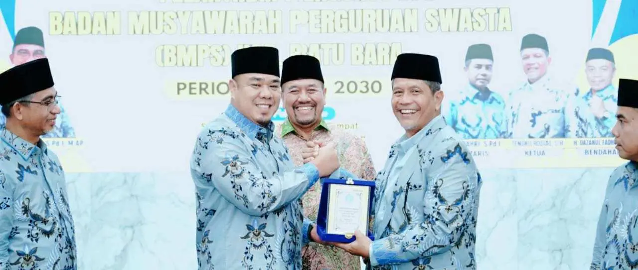 Bupati dan Wakil Bupati Batu Bara Hadiri Pelantikan BMPS Periode 2025-2030