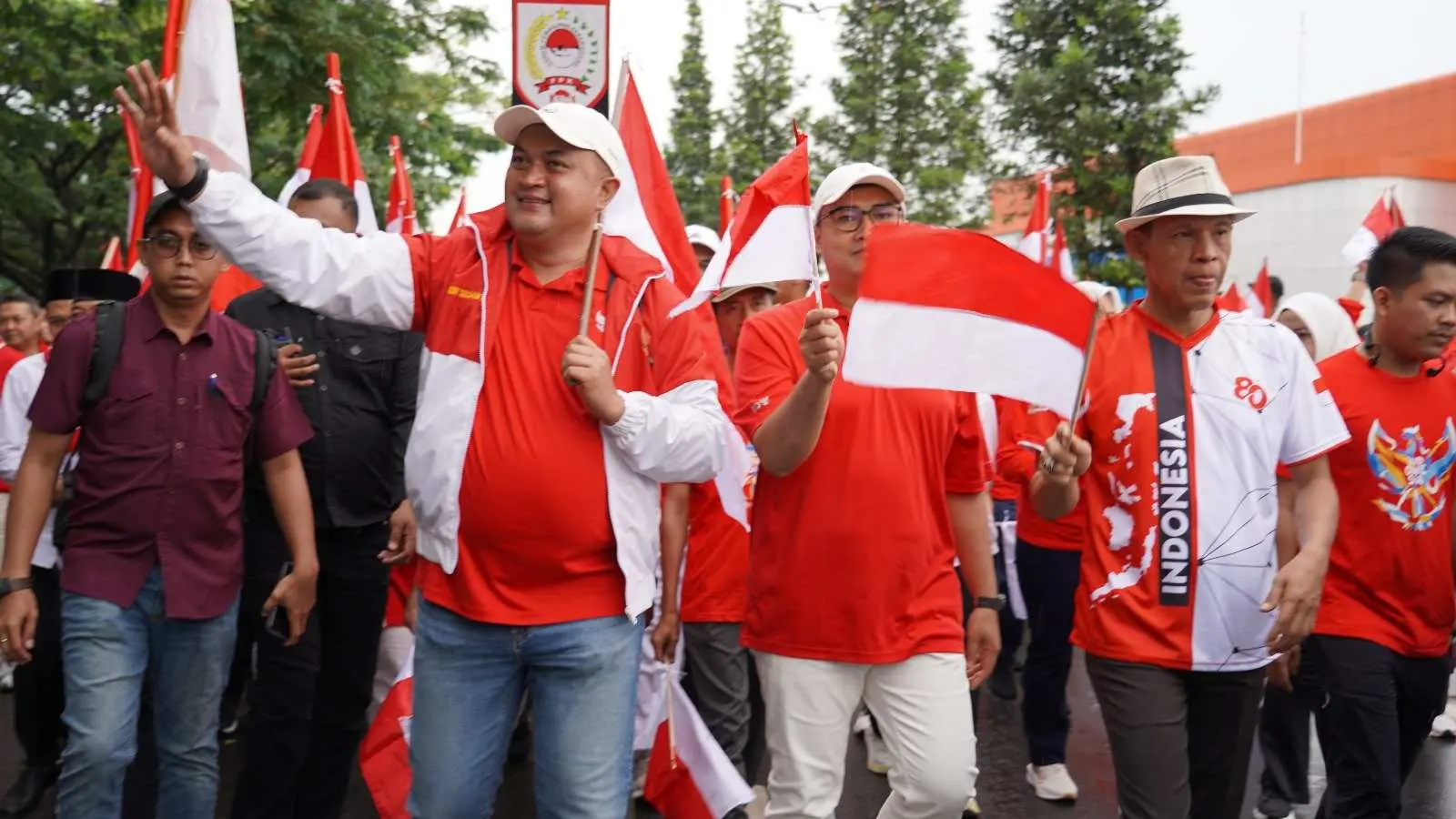 Hantarkan Sang Saka Merah Putih Rudy Susmanto Bupati Bogor dengan Spektakuler 