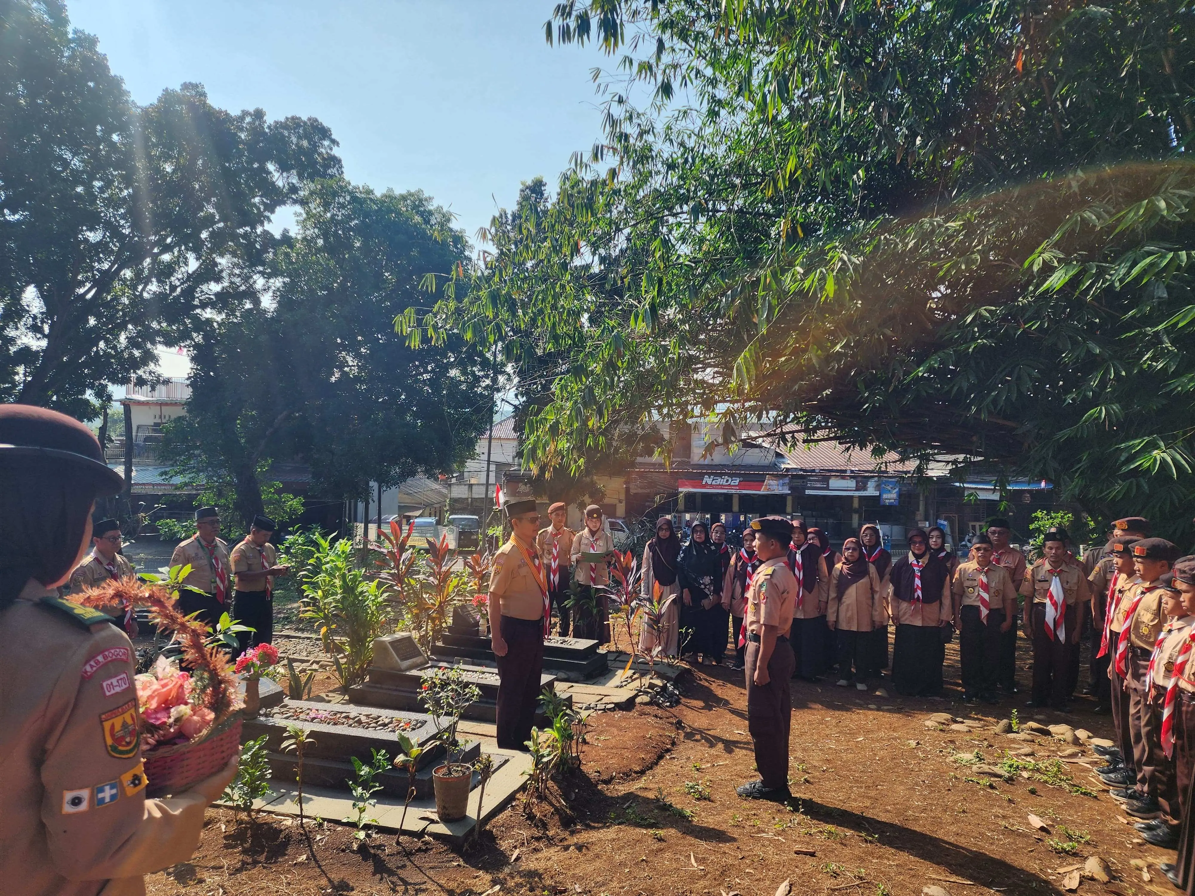 Kenang Jasa Patriotisme, Anggota Pramuka Ziarah ke Tokoh Pramuka Jasinga