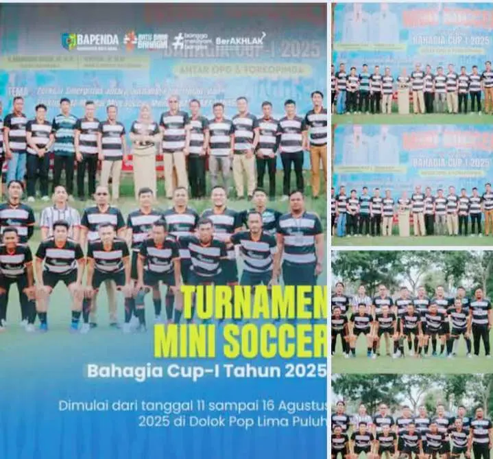Bapenda Batu Bara Turut Berpartisipasi Turnamen Mini Soccer Bahagia Cup I