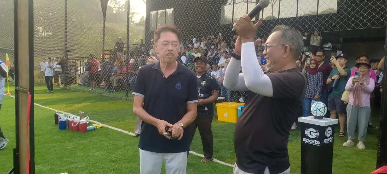 Daya Zakir Pemilik Jagorawi Golp dan  Countri Buka Acara Tournament Borimex Cup 2025 ,20 Team SSB ikut Memeriahakan HUT RI ke 80