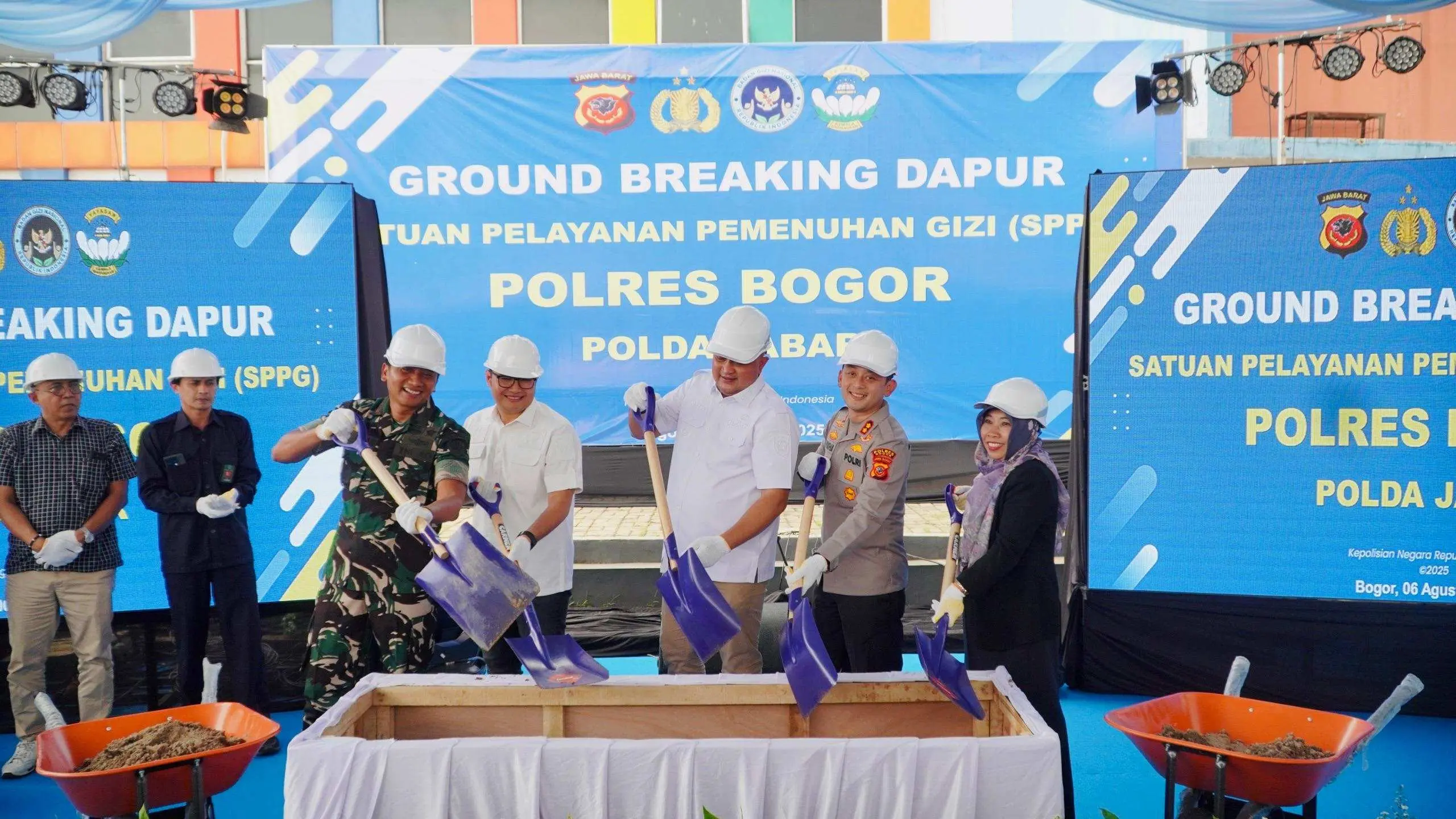 Polres Bogor Bangun 6 Dapur SPPG, Dukung Program Makan Bergizi Gratis Presiden Prabowo,Jalankan Arahan Kapolri