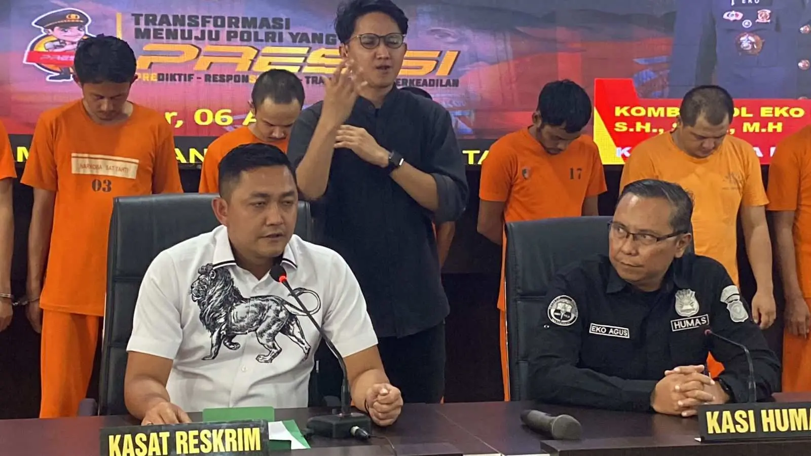 Satuan Reserse Kriminal Polresta. Kota Bogor Konfrensi Pres