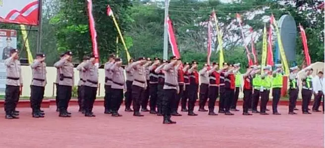 Kapolres Simalungun AKBP Marganda Aritonang pimpin Pergantian Pimpinan Dijajarannya