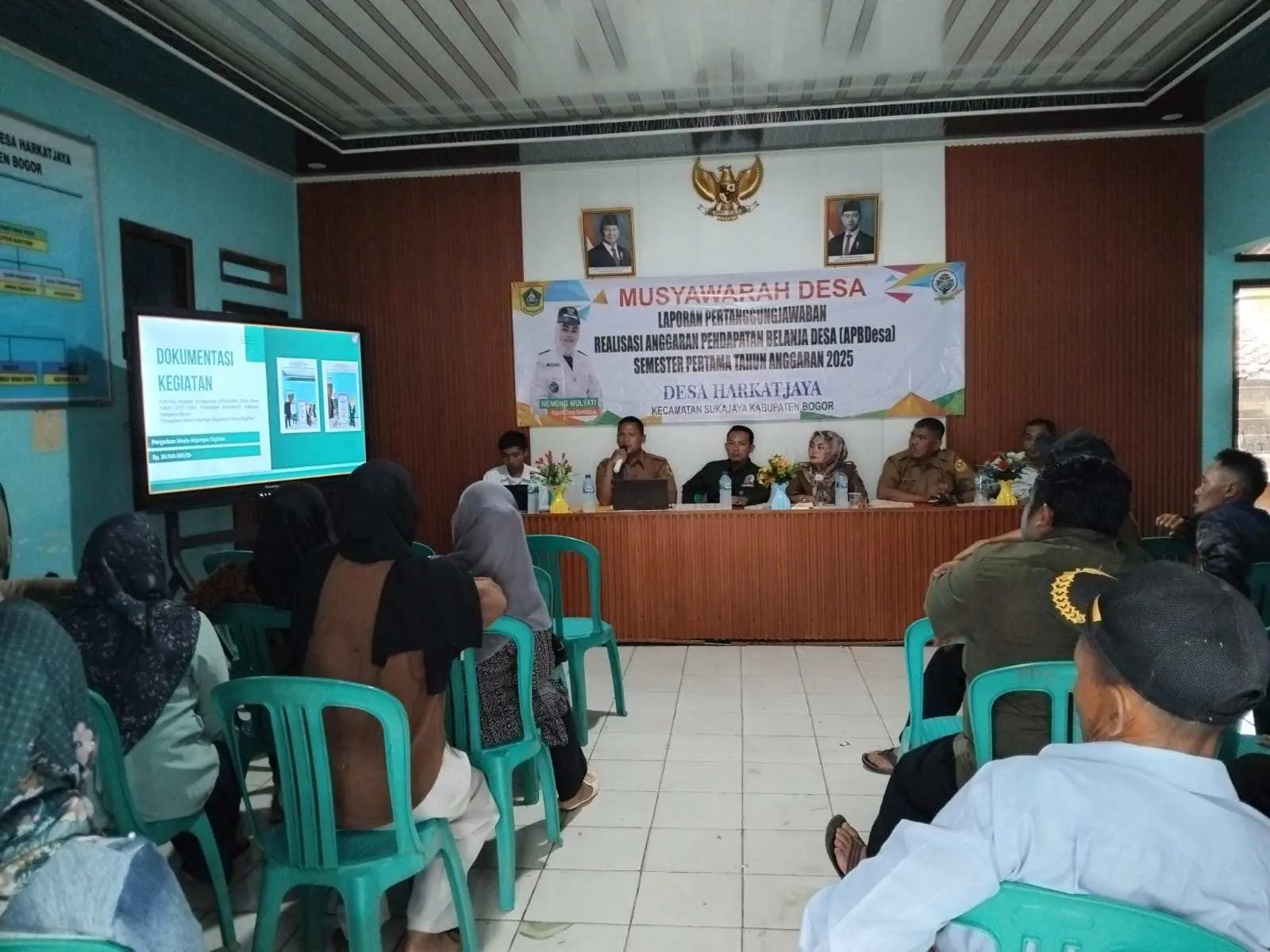 Desa Harkatjaya Gelar Musyawarah Desa Bahas Laporan Realisasi APBDesa Semester Pertama 2025