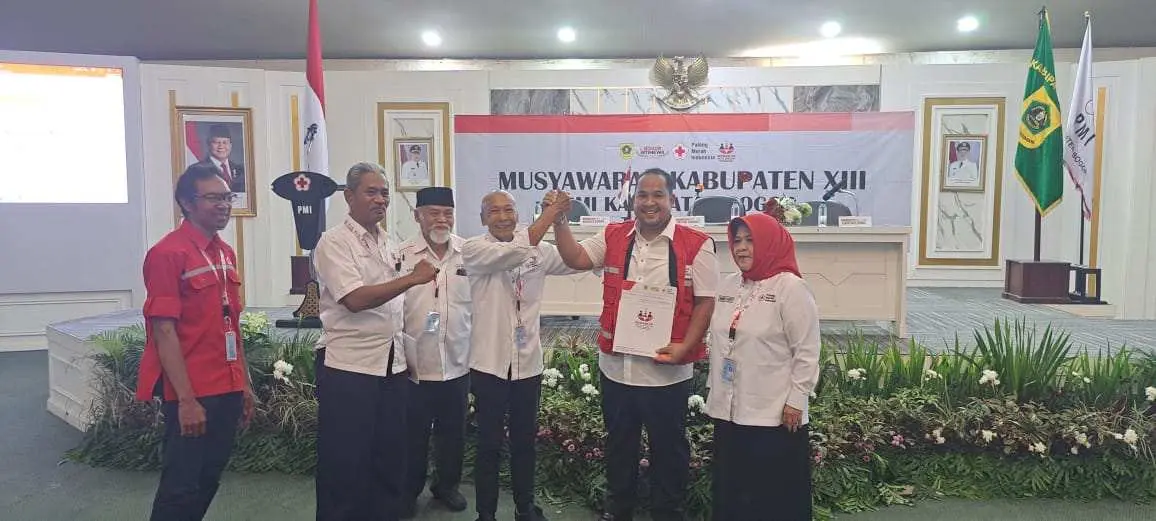 Hasil Muskab Indra Fermanto Terpilih sebagai Ketua PMI Kabupaten Bogor Periode 2025–2030