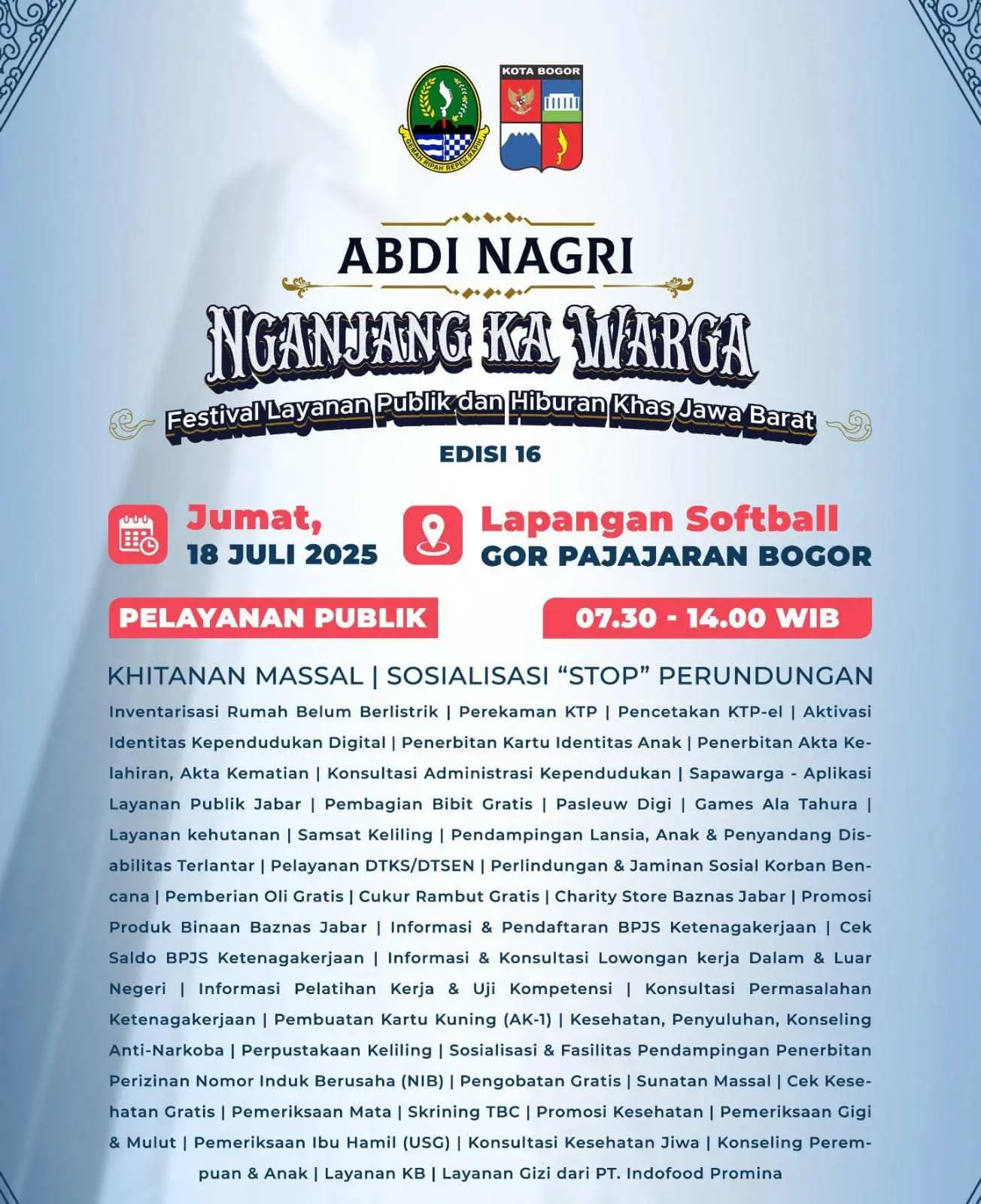 "Abdi Nagri Nganjang Ka Warga" Hadir di Kota Bogor