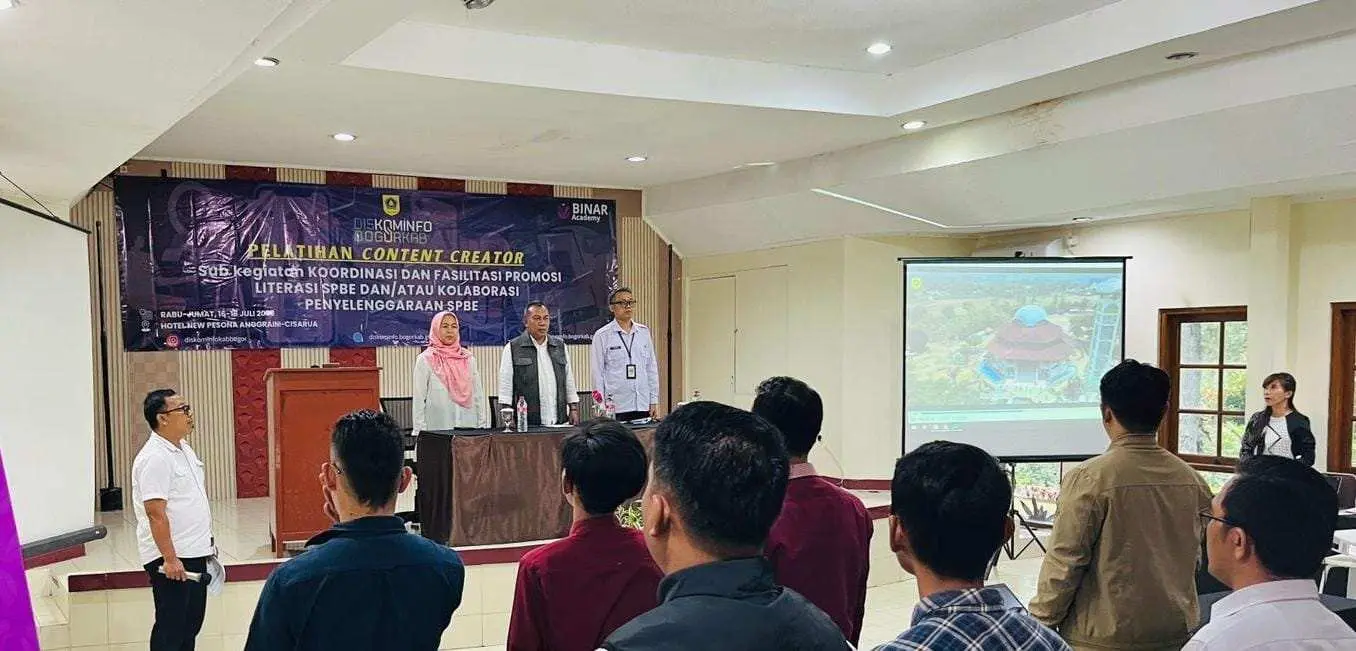 Diskominfo Kabupaten Bogor Perkuat Pemberdayaan Desa Lewat Pelatihan Konten Kreator